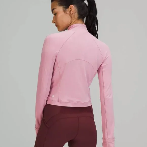 It's Rulu Run Cropped 1/2 Zip (Pink Taupe) - Picture 3 of 10